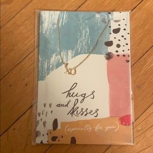 NWT Anthropologie XO Necklace